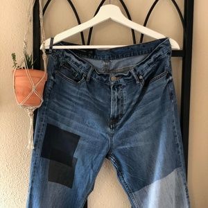 Armani Exchange patchwork jeans